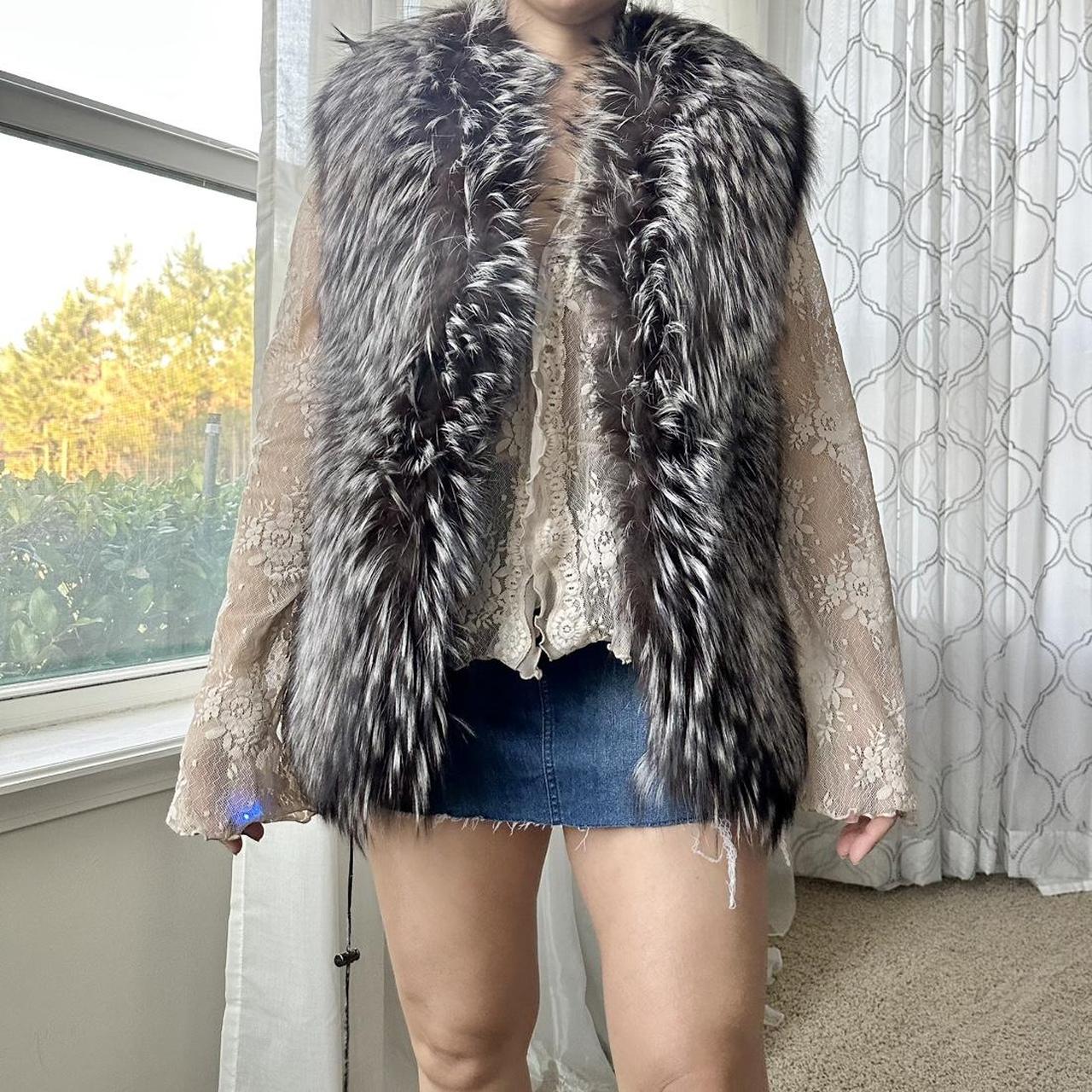 Women's Brown and Cream Gilet