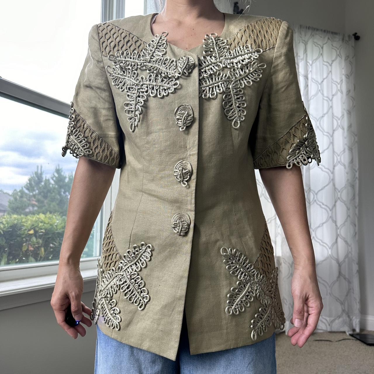 Women's Khaki and Green Jacket