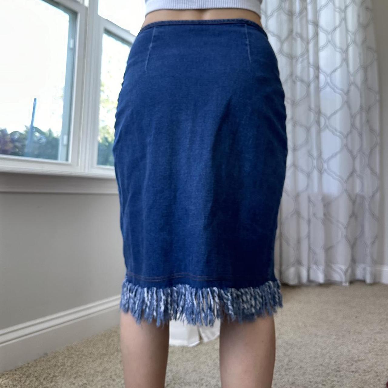 Women's Blue and Navy Skirt
