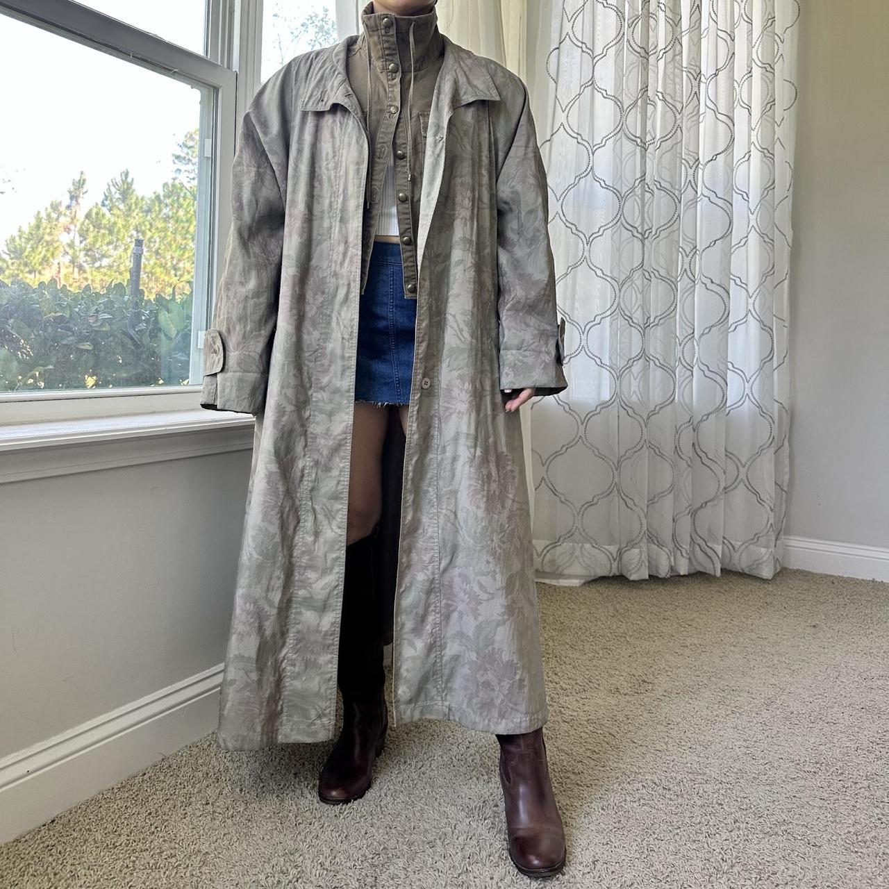 London Fog Women's Grey and Green Coat