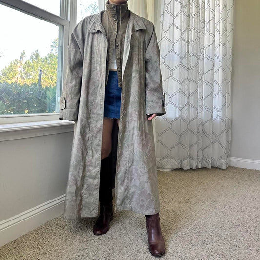 London Fog Women's Grey and Green Coat