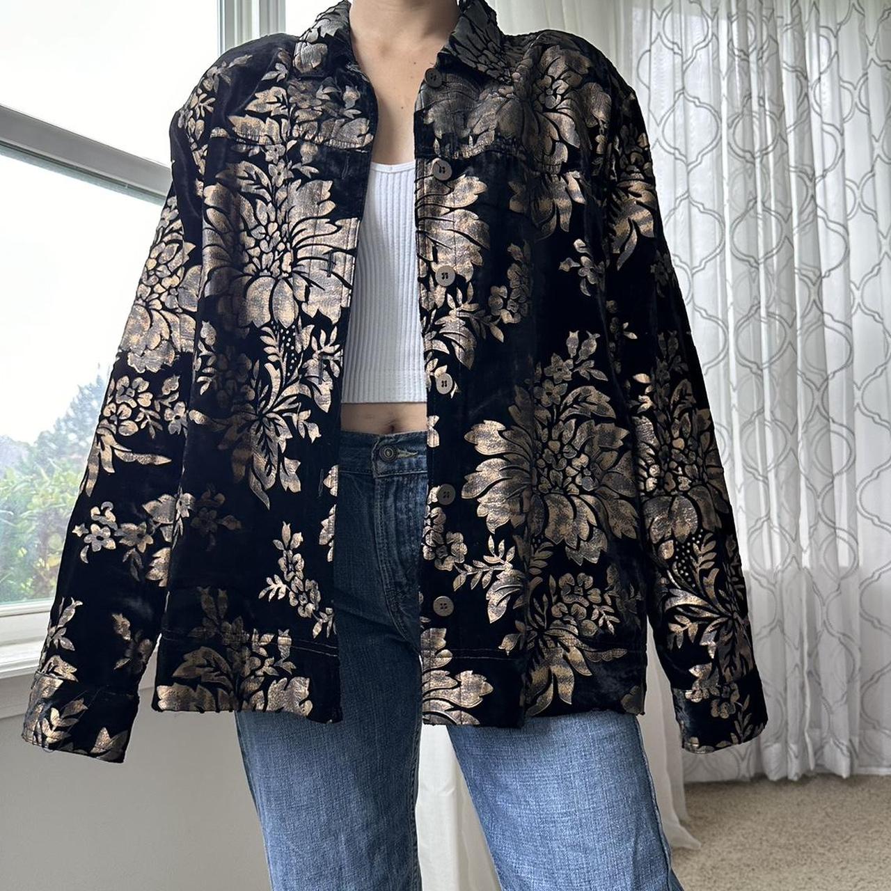 Women's Black and Tan Jacket