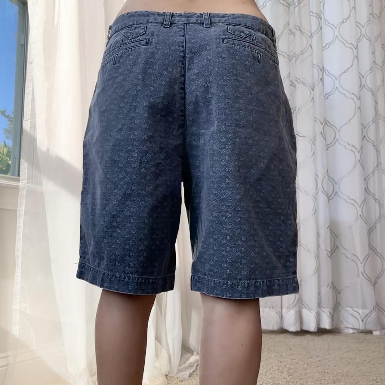 Women's Blue and White Shorts