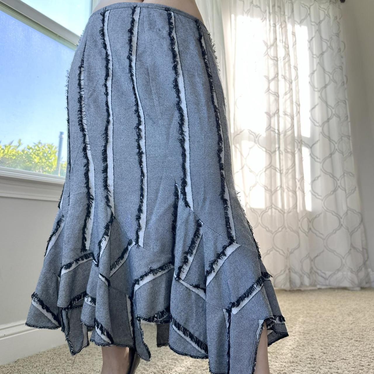 Women's Black and White Skirt