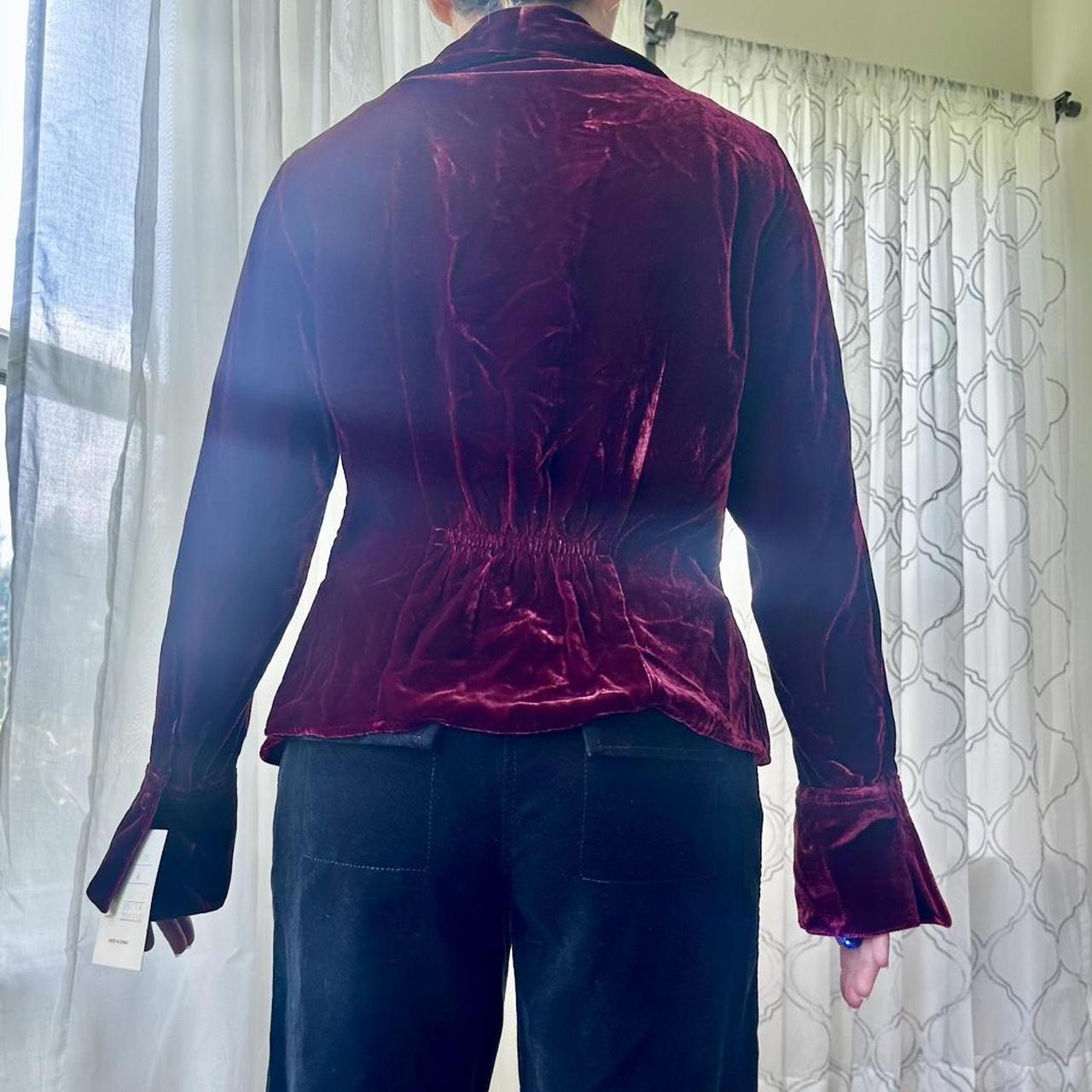 Women's Burgundy and Black Jacket
