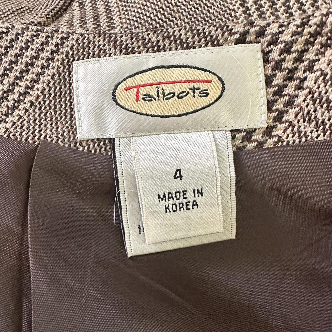 Talbots Women's Brown and Cream Skirt