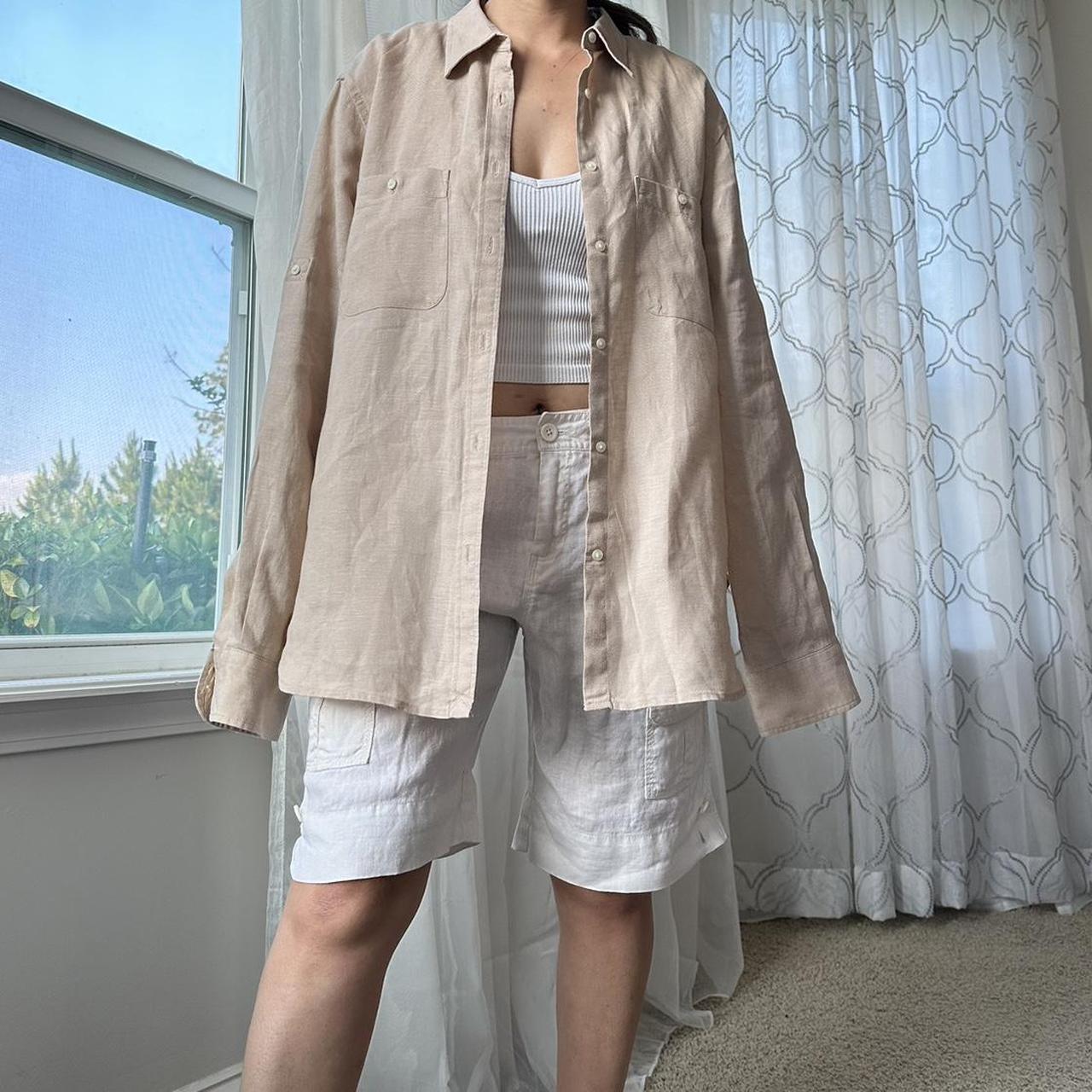 Coldwater Creek Women's White and Cream Shorts