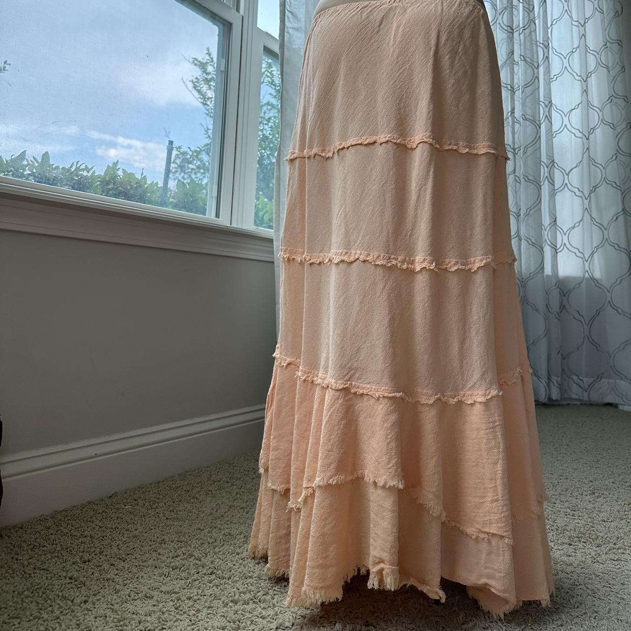 Women's Orange and Pink Skirt