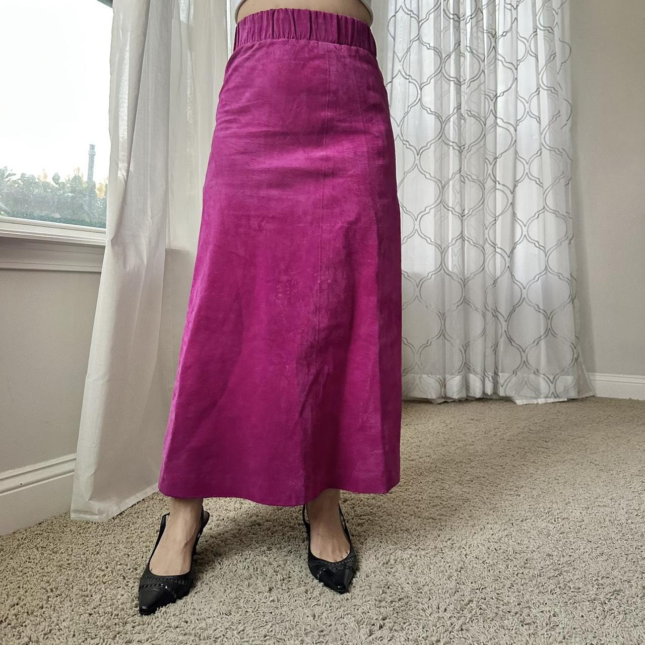 Women's Pink and Purple Skirt