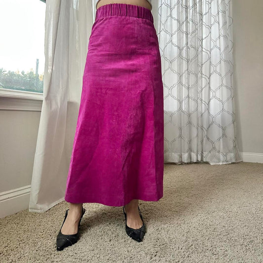 Women's Pink and Purple Skirt