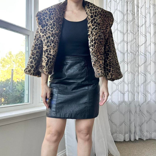 Women's Black and Tan Jacket