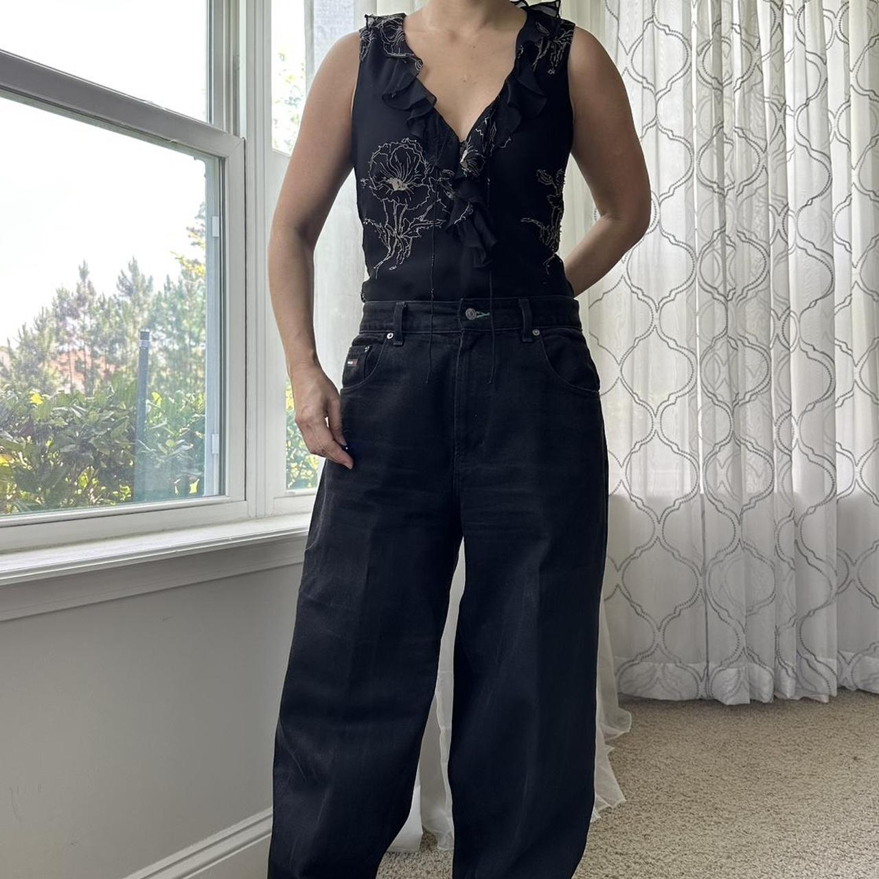 Women's Black and Tan Vest