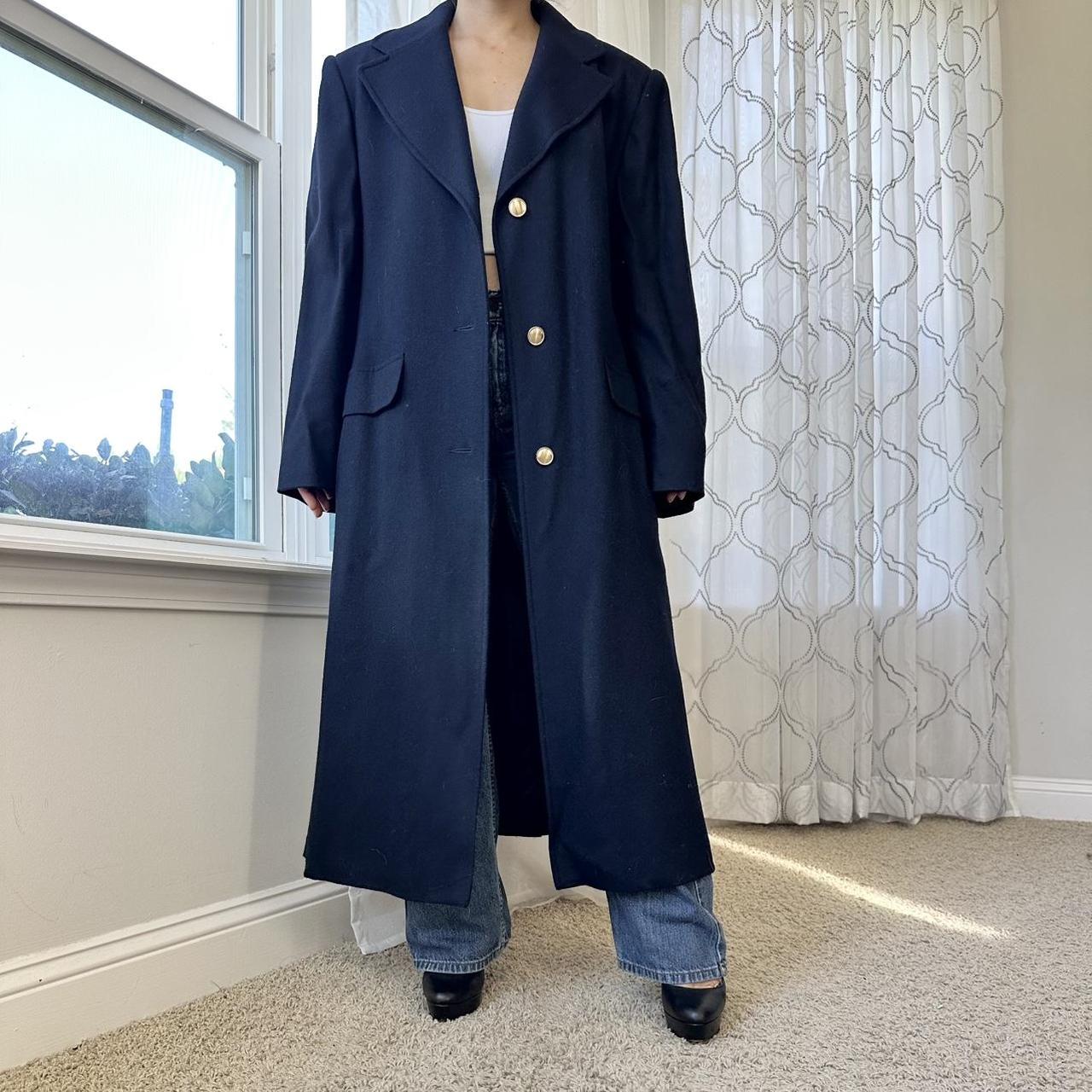 Women's Navy and Gold Coat