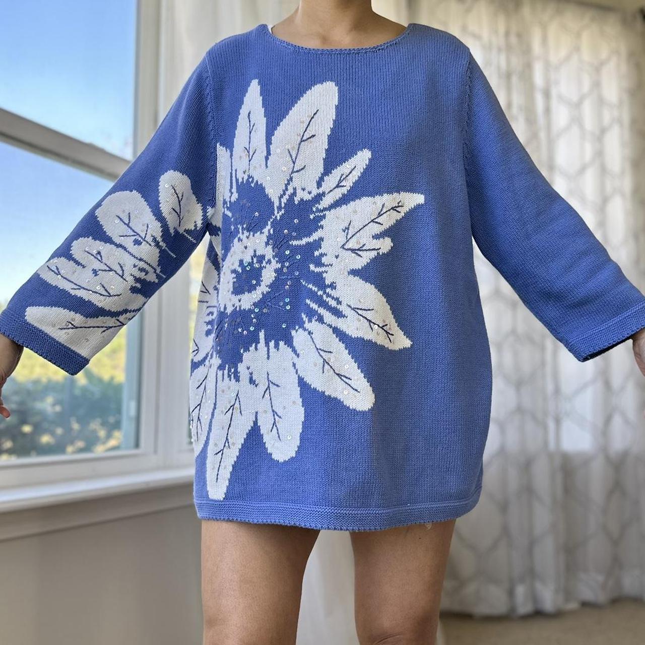 Women's Purple and Blue Jumper
