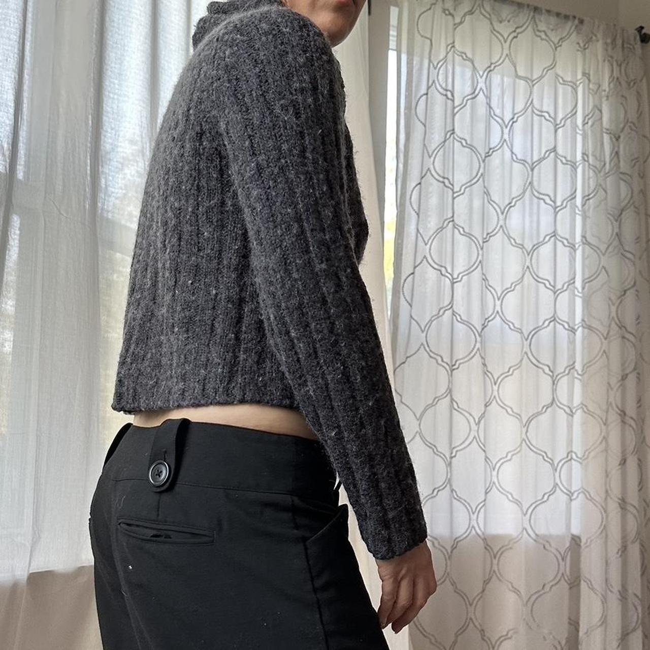 DKNY Women's Black and Grey Jumper