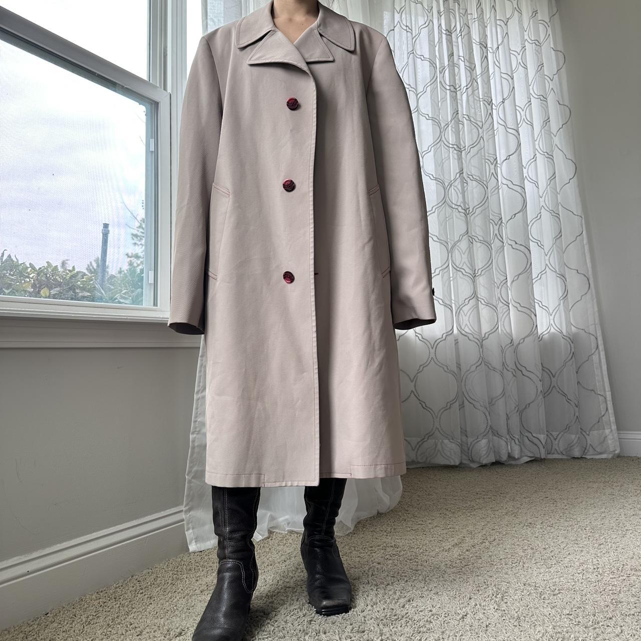 Women's Cream and Red Coat
