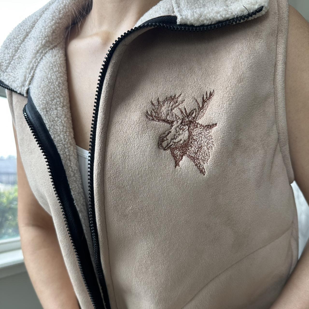 Women's Tan and Brown Gilet