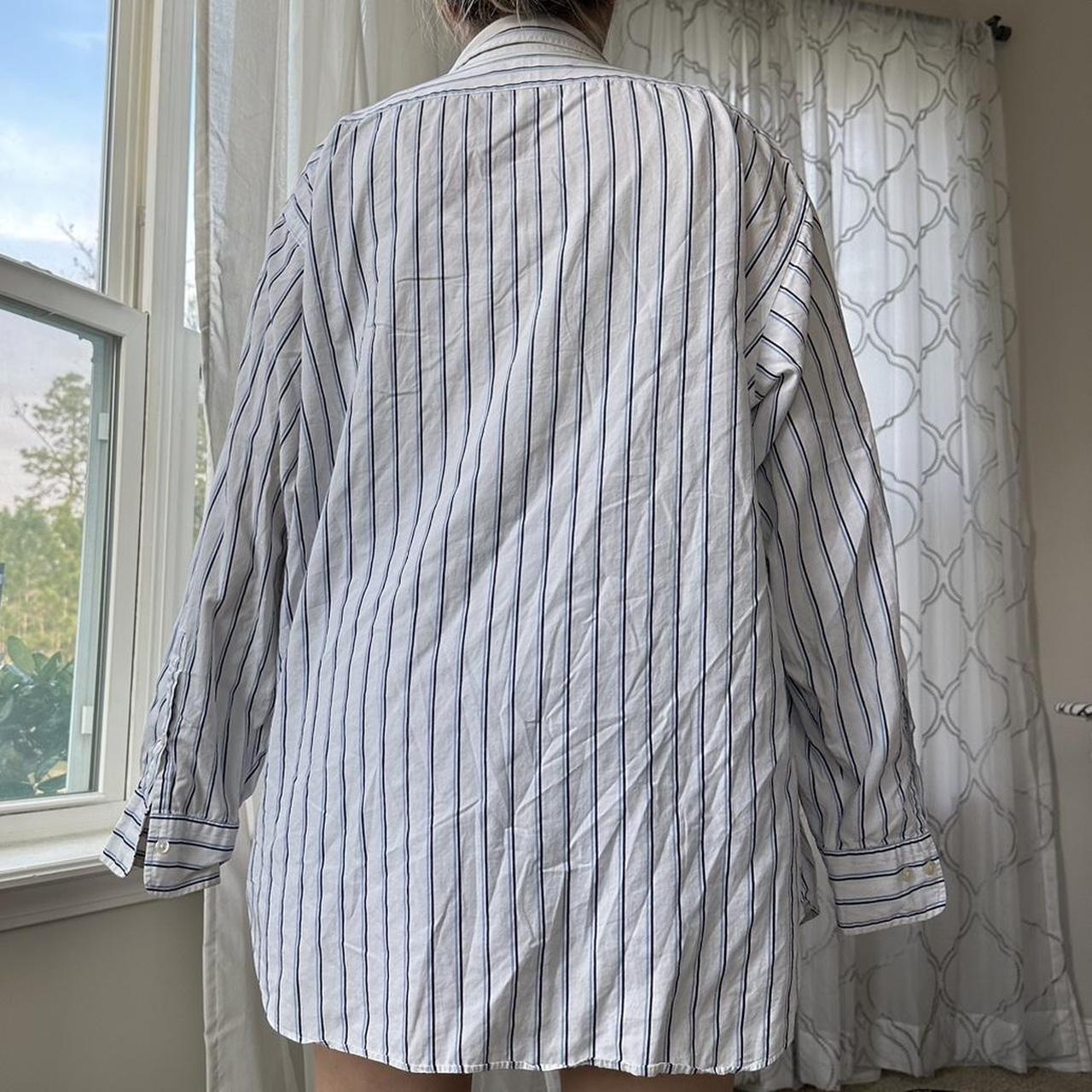 Ralph Lauren Women's Blue and White Shirt