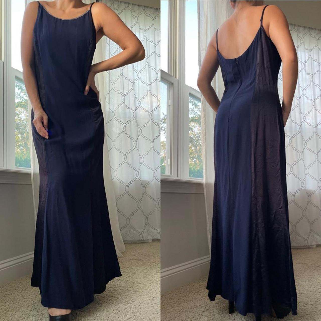 Gunne Sax Women's Navy and Blue Dress