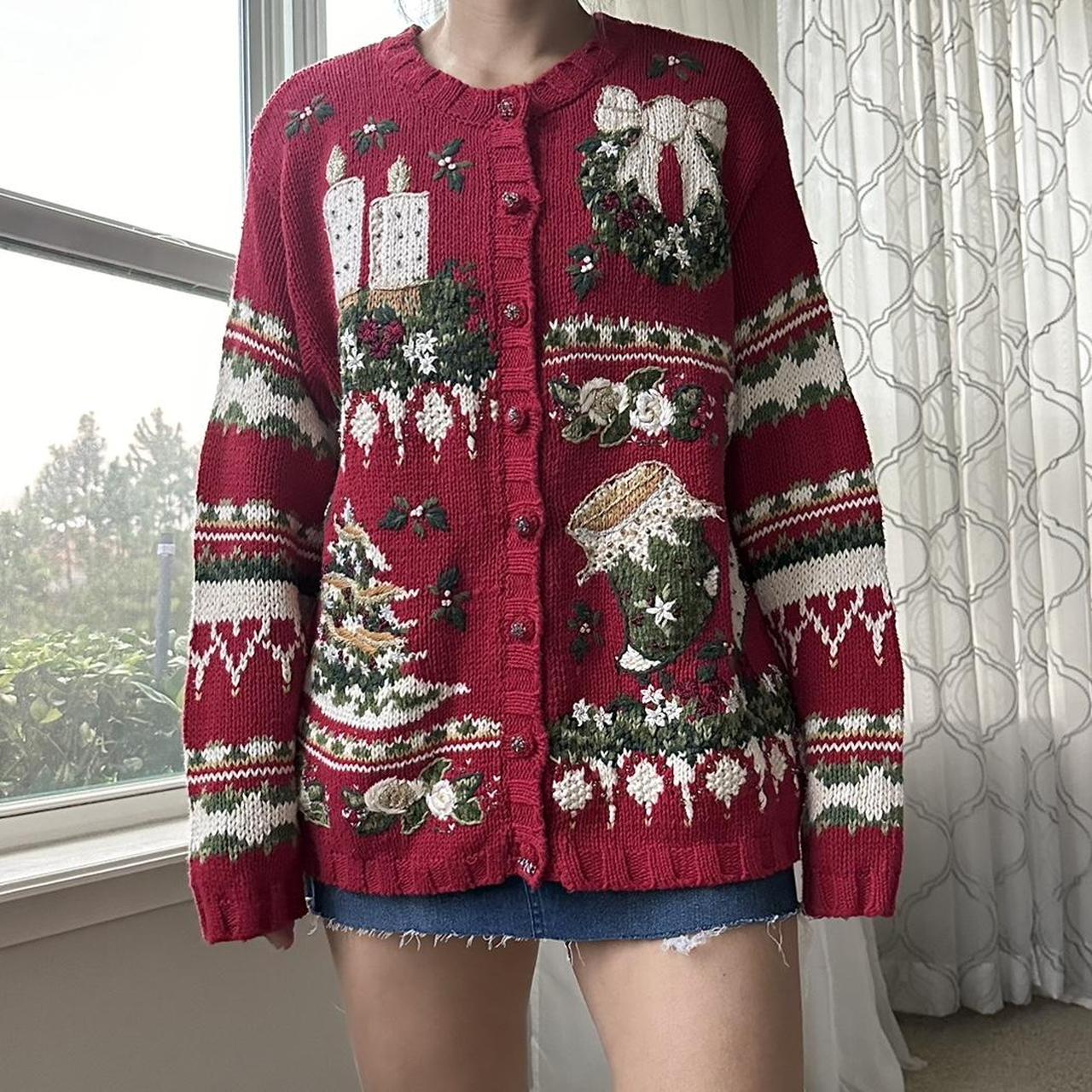 Women's Red Cardigan
