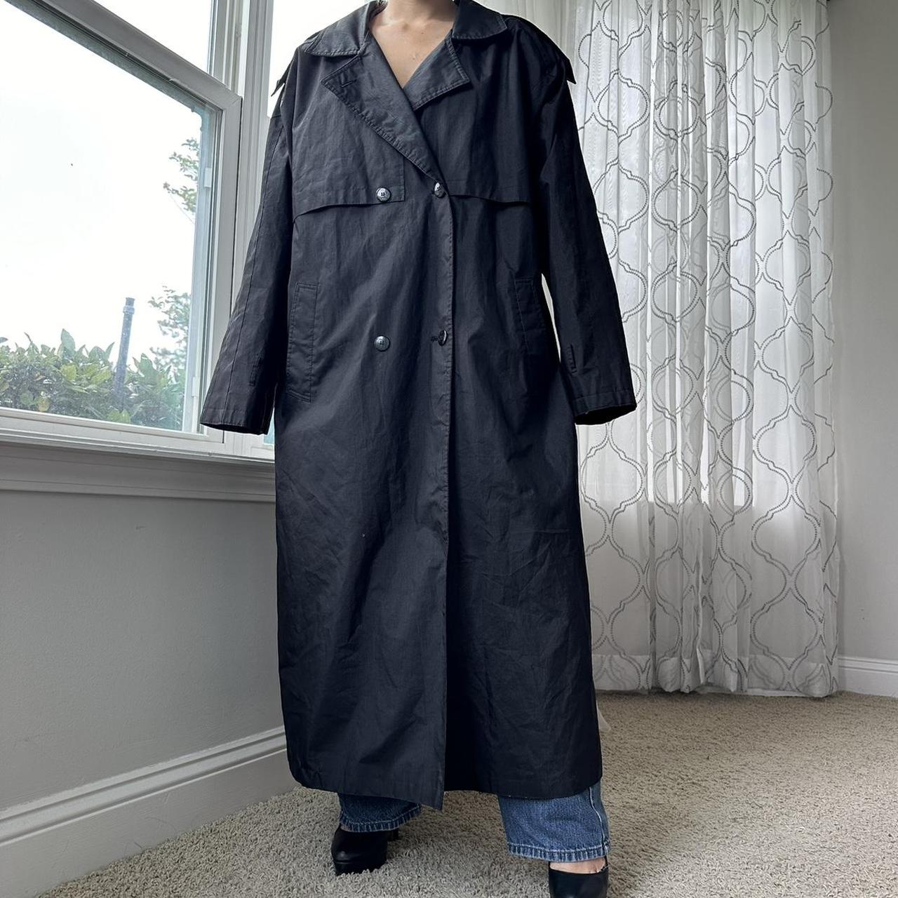 Women's Black and Grey Coat