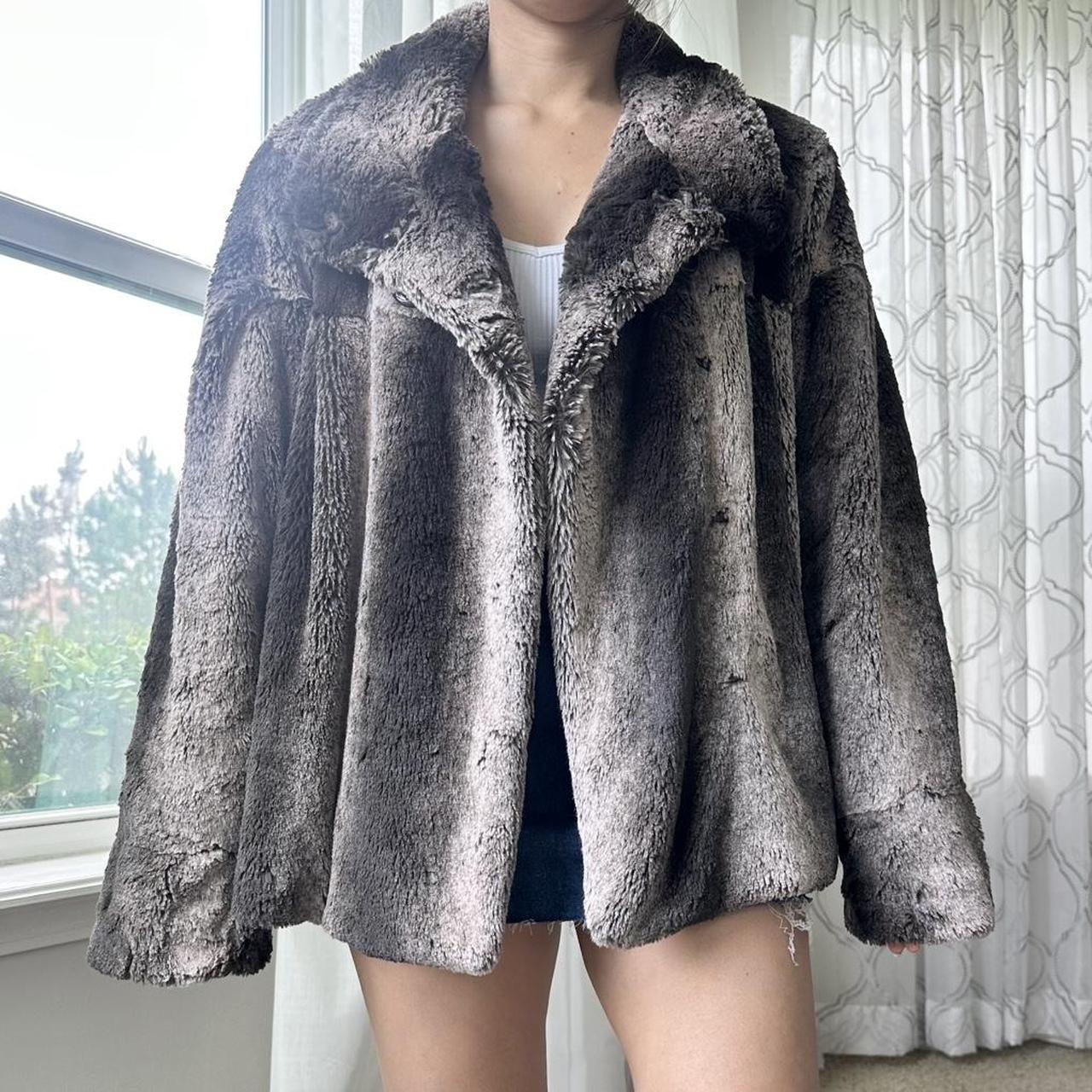 Women's Brown and Cream Coat