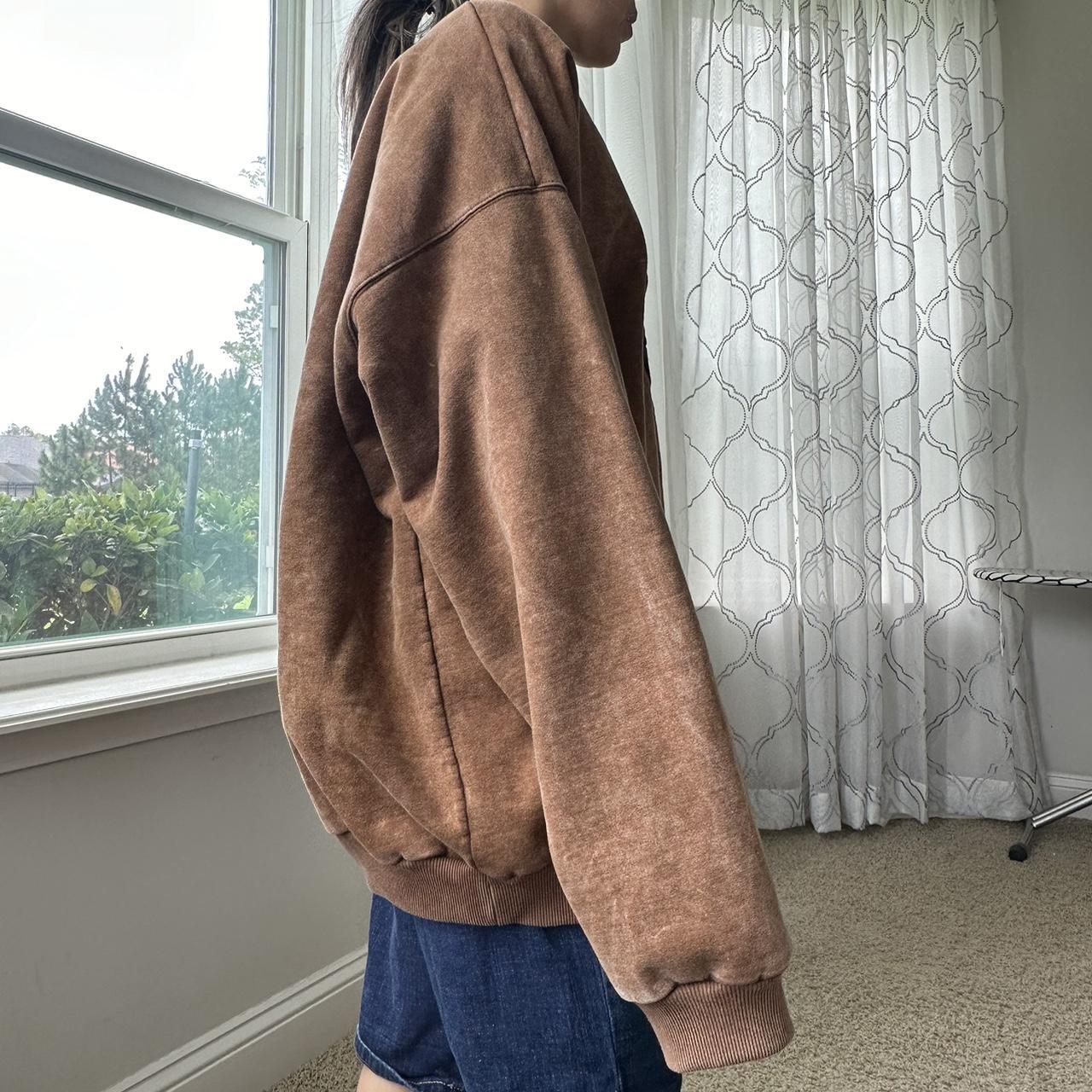 Women's Brown and Tan Sweatshirt