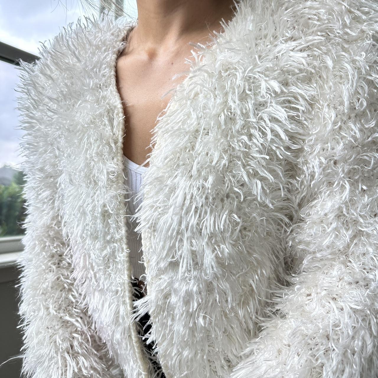 Women's White and Cream Jacket