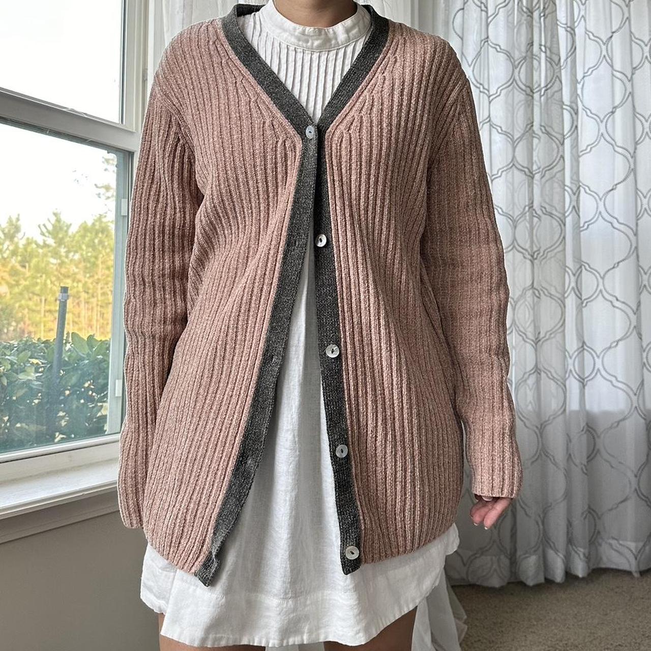 Newport Women's Pink and Grey Cardigan