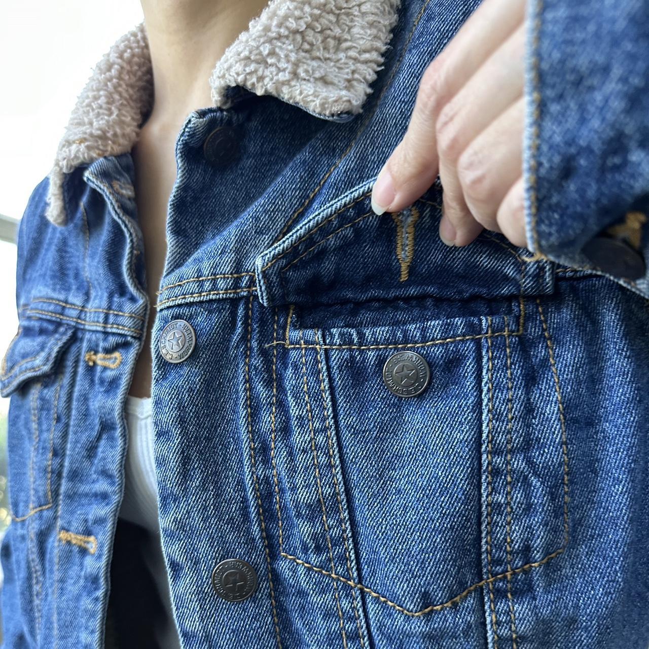 Women's Navy and Tan Jacket