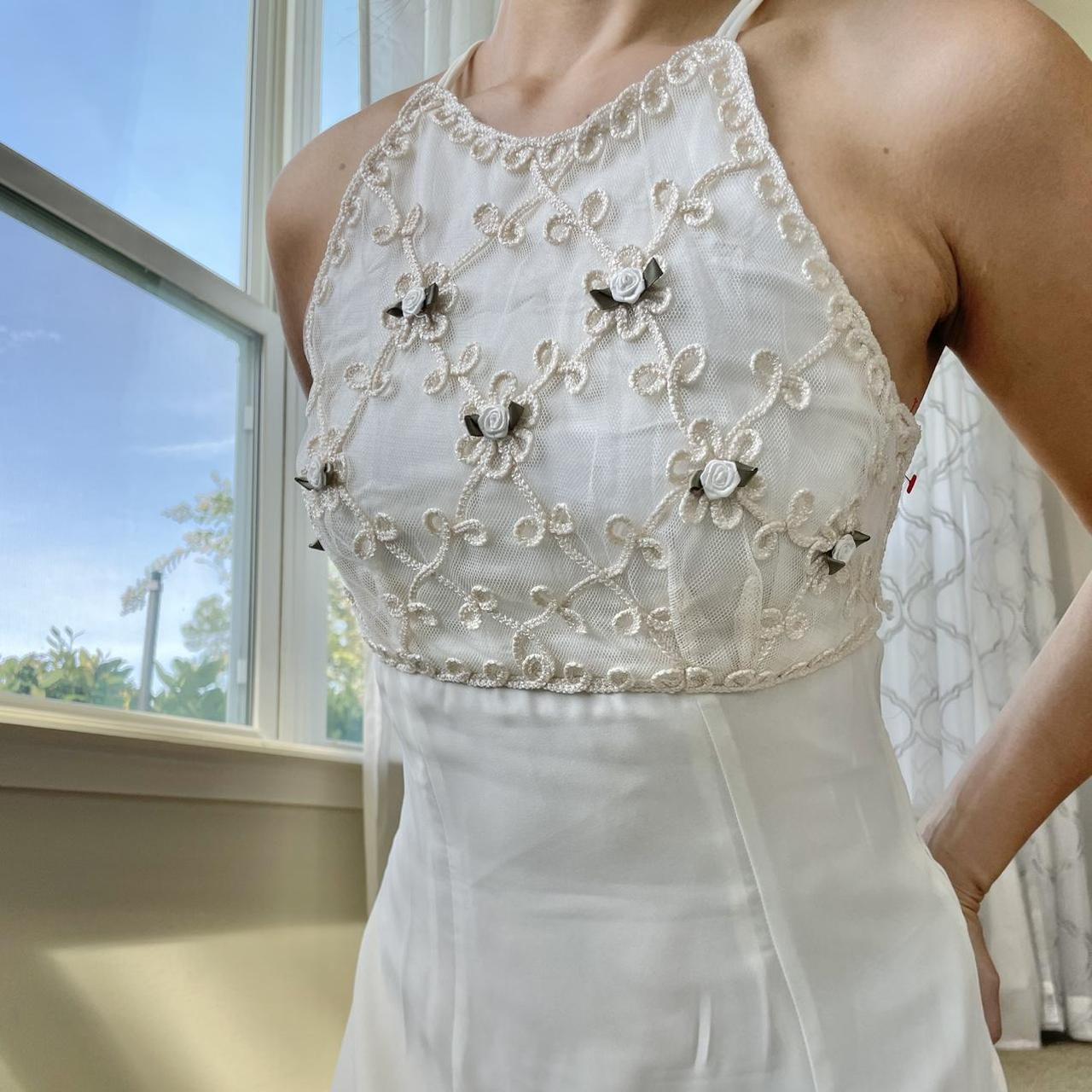 Morgan Women's Cream and White Dress