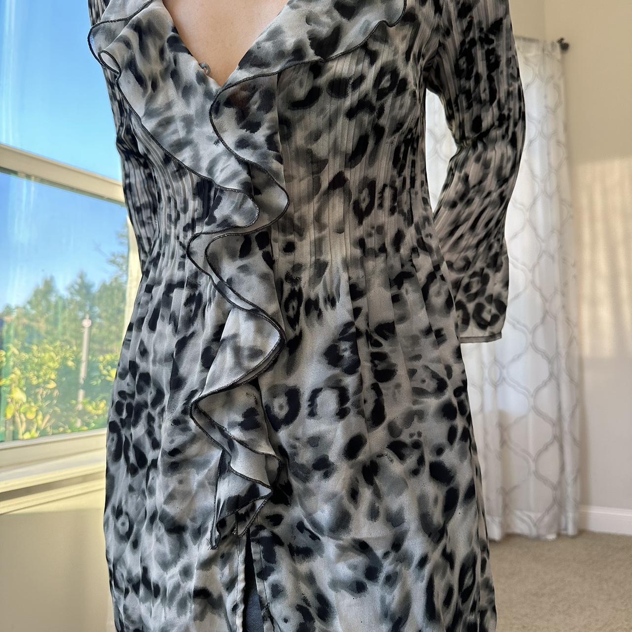 Women's Black and Grey Blouse