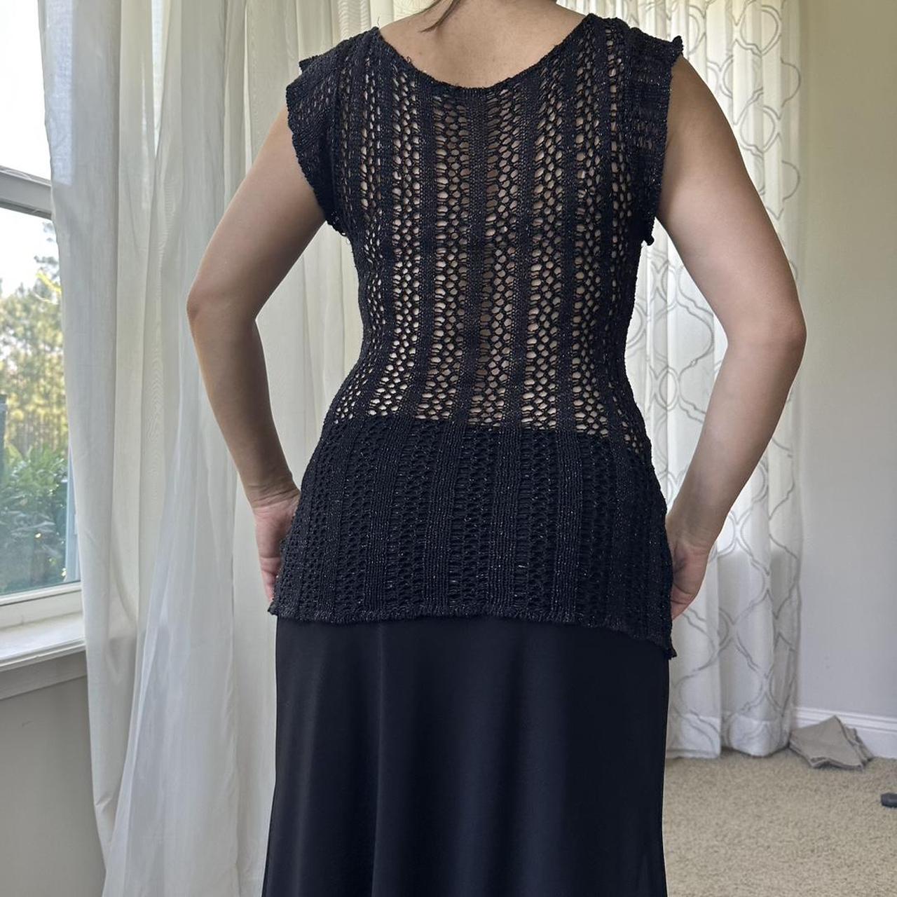 Women's Black and Gold Vest
