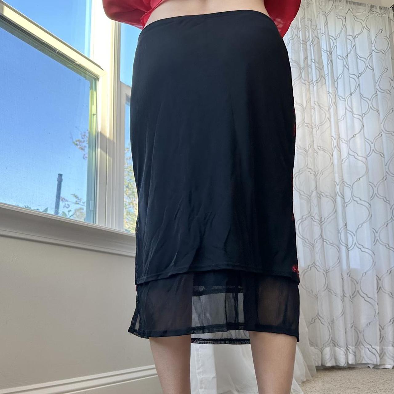Rampage Women's Black and Red Skirt