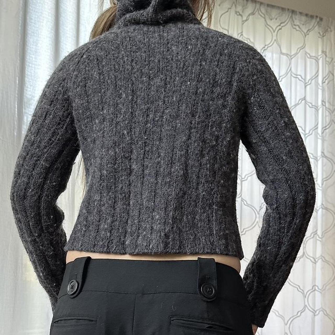 DKNY Women's Black and Grey Jumper