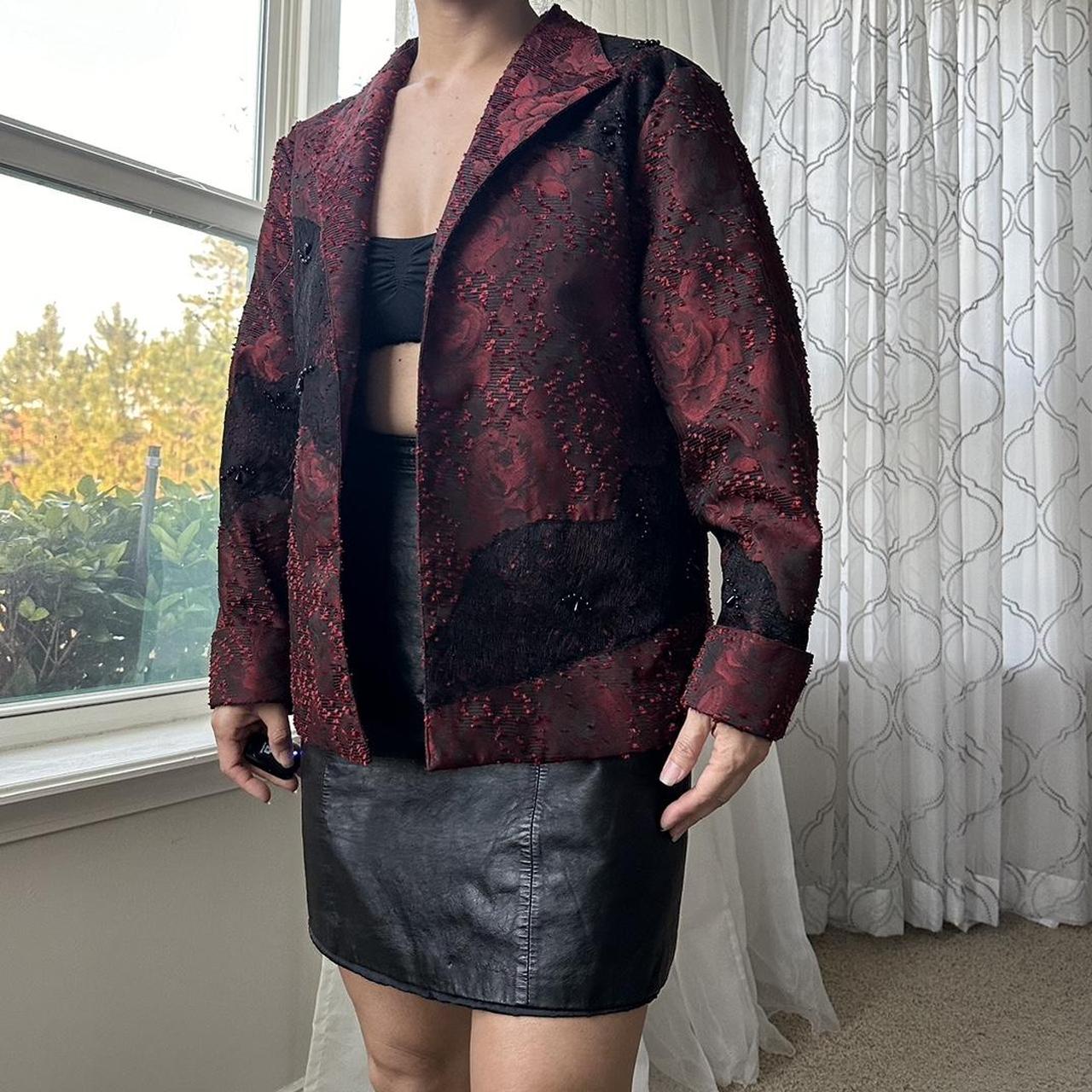 Coldwater Creek Women's Red and Black Jacket