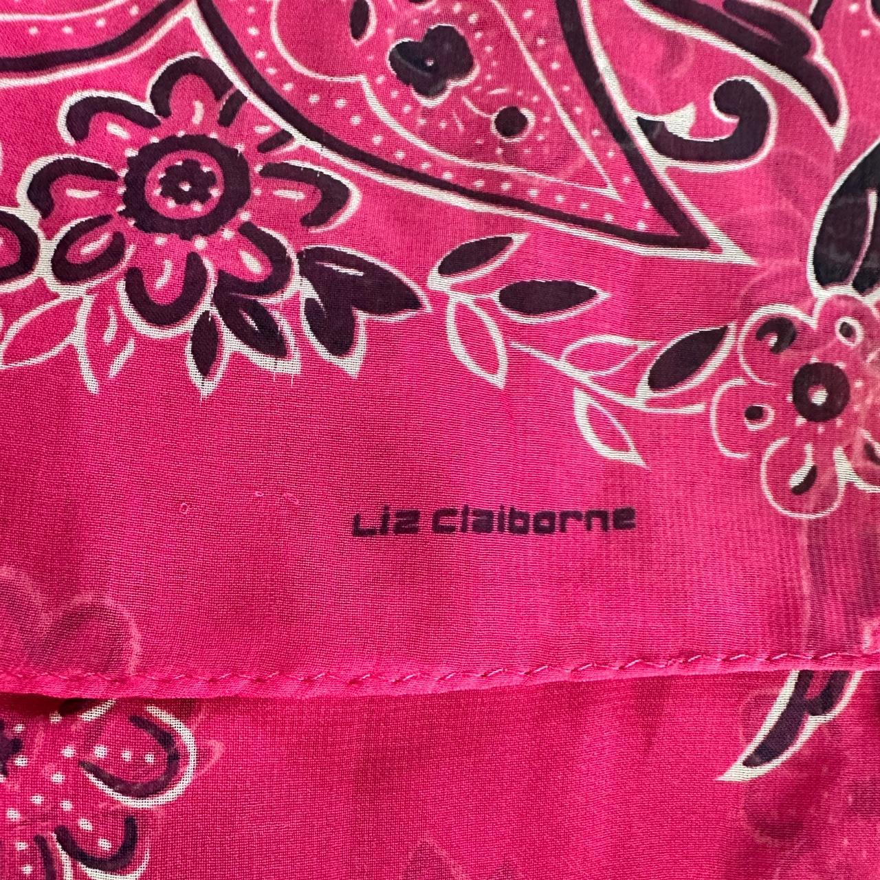 Liz Claiborne Women's Black and Pink Scarf-wraps
