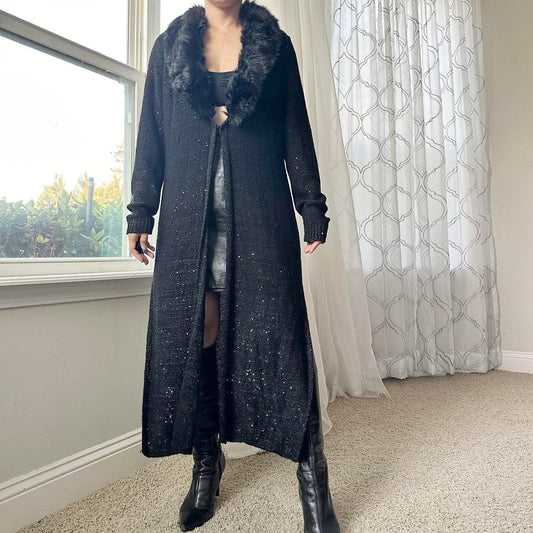 White House Black Market Women's Black Coat