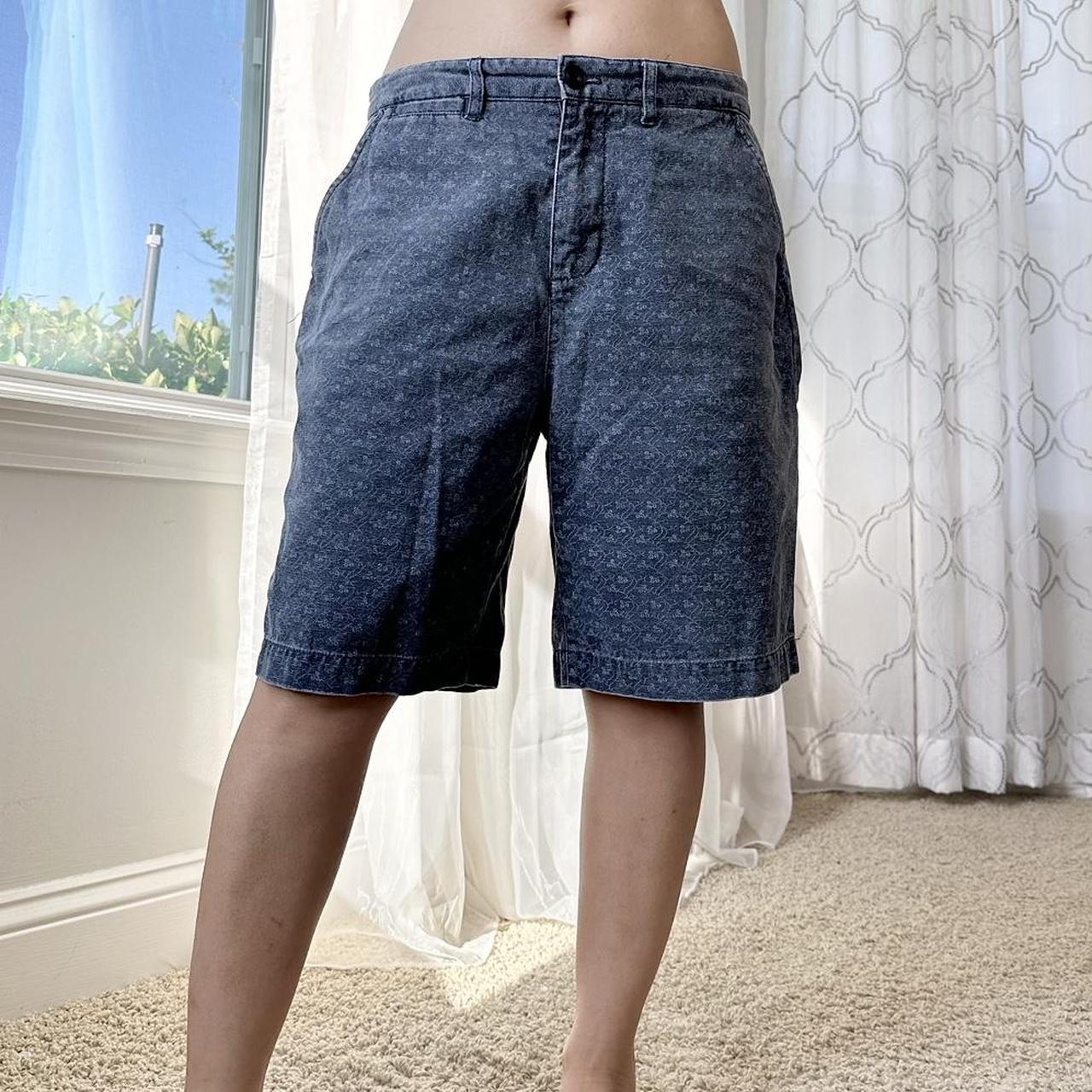 Women's Blue and White Shorts