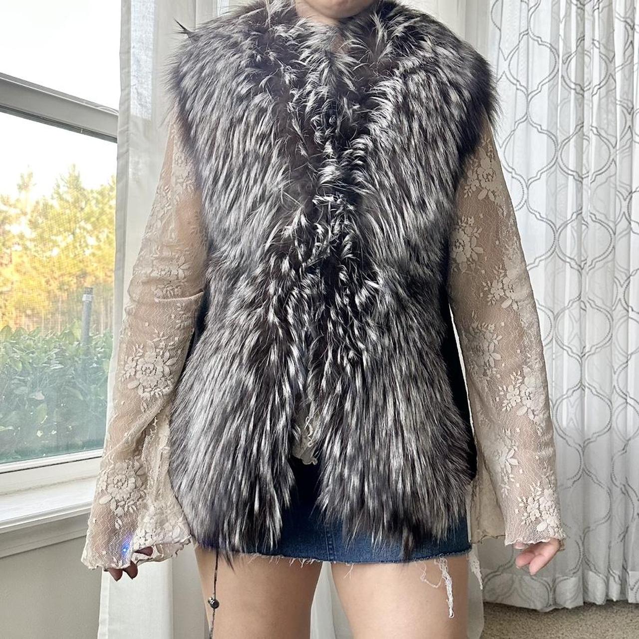 Women's Brown and Cream Gilet