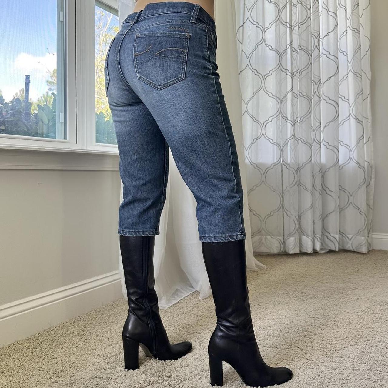 DKNY Women's Blue and Navy Jeans