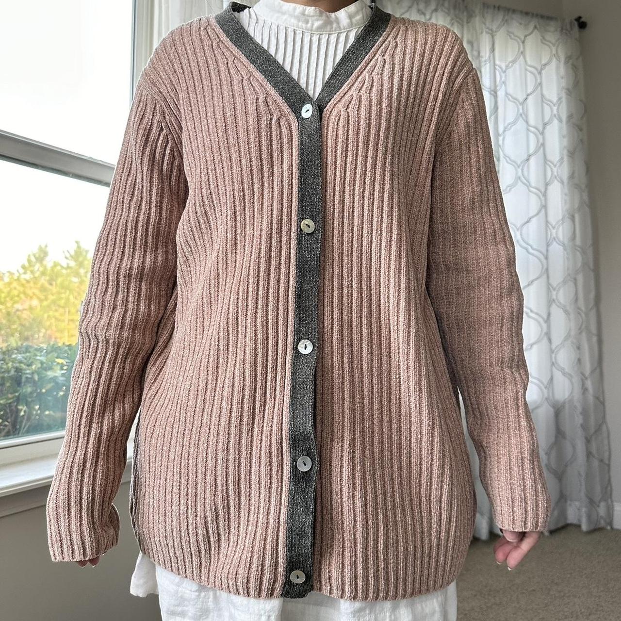 Newport Women's Pink and Grey Cardigan