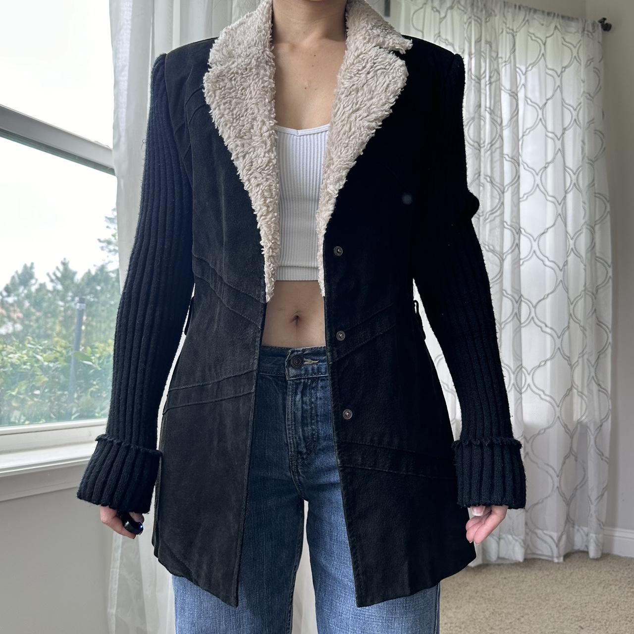 Women's Black and Cream Jacket