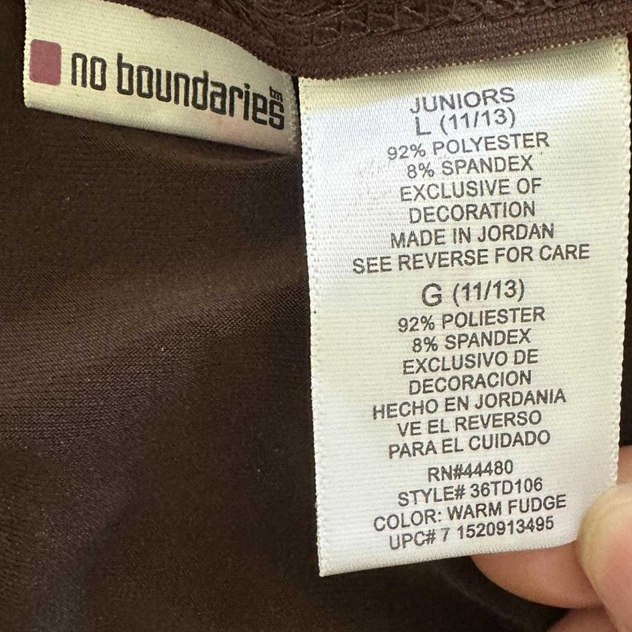 No Boundaries Women's Brown Vest