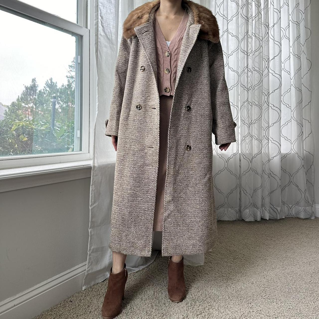 Women's Tan and Brown Coat
