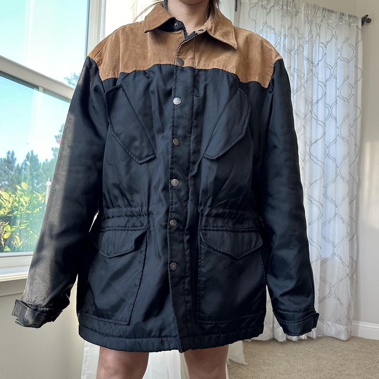 Women's Black and Tan Jacket