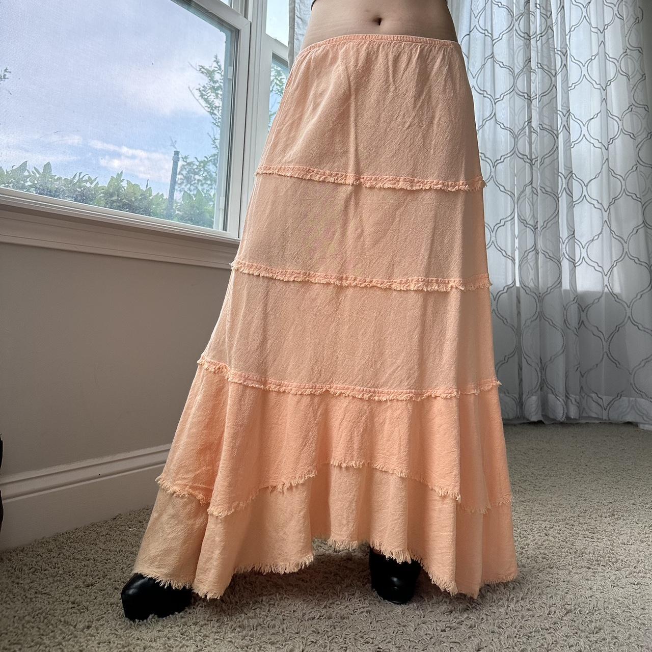 Women's Orange and Pink Skirt