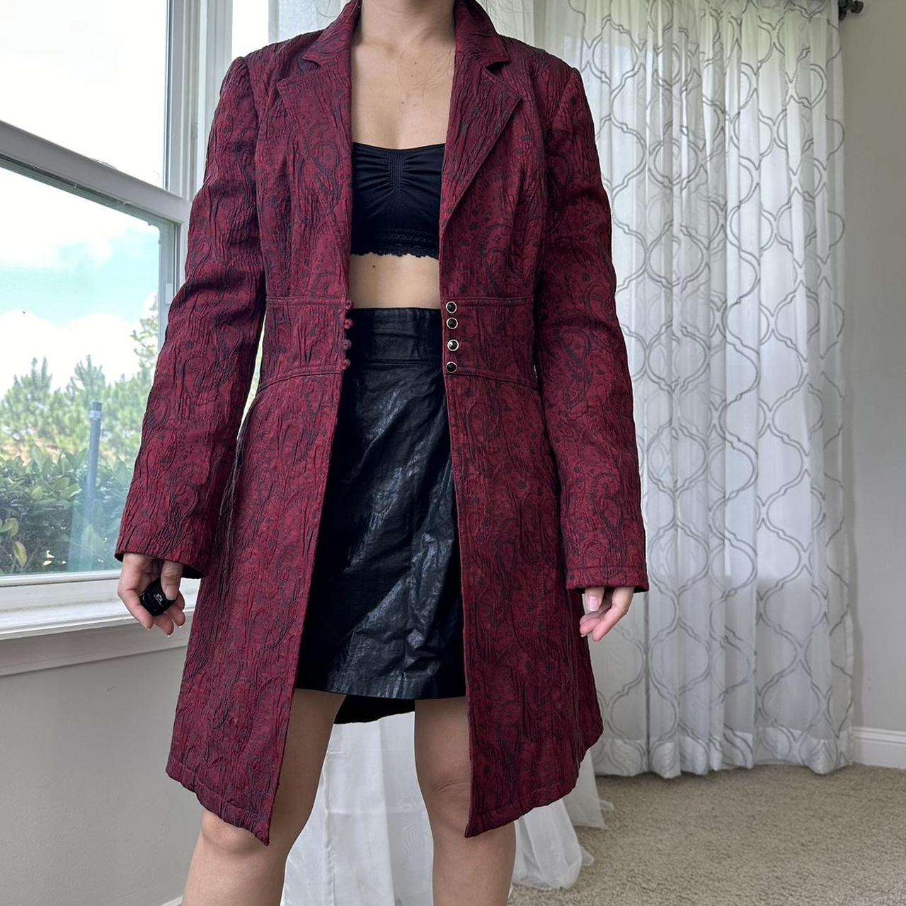 Women's Burgundy and Red Jacket