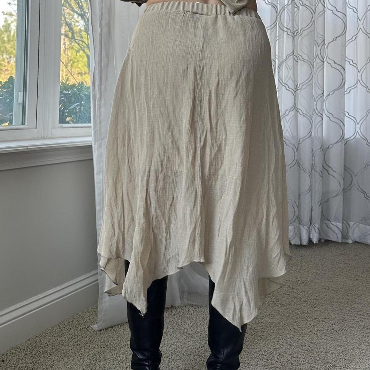 IZ Byer Women's Tan and Cream Skirt