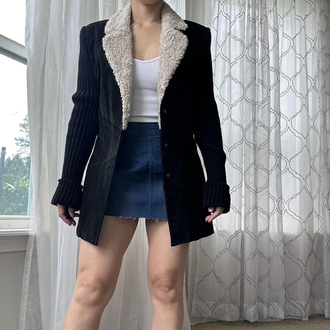 Women's Black and Cream Jacket